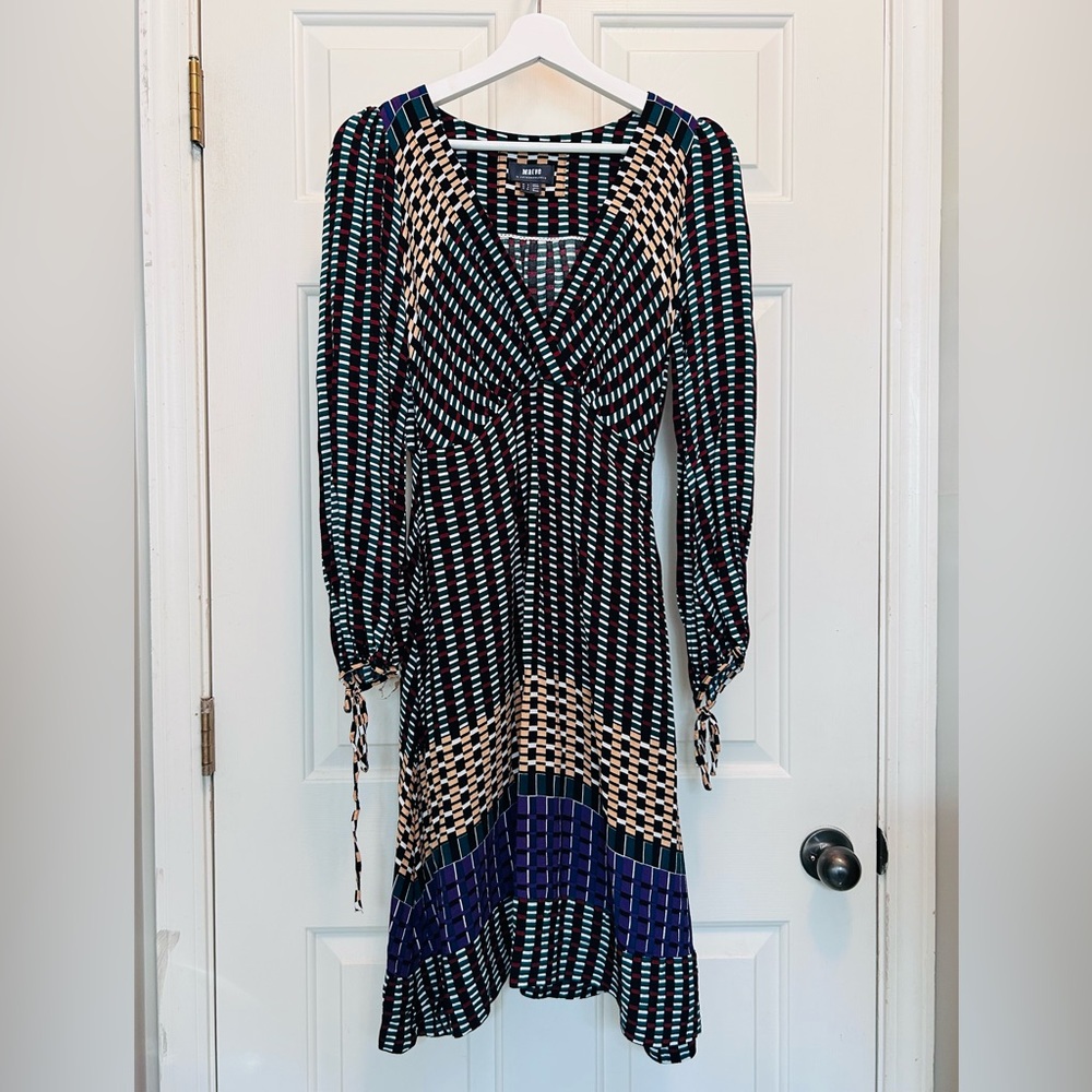MAEVE Gianna Anthropologie tunic dress multicolored geometric print festival - Picture 3 of 12